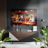 Marilyn, Elvis, Humphrey, James Brushed Aluminium Dibond Wall Art.